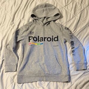 Old Navy Gray Polaroid Hoodie SZ L (10-12)